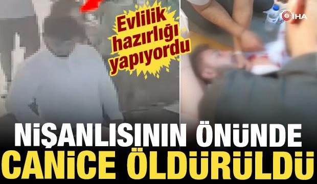Nişanlısının &ouml;n&uuml;nde bı&ccedil;aklanarak canice &ouml;ld&uuml;r&uuml;len gencin g&ouml;r&uuml;nt&uuml;leri ortaya &ccedil;ıktı