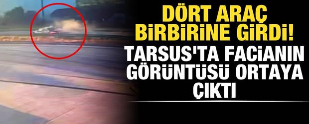 Otomobil ara&ccedil;lara &ccedil;arptı 1 kişi &ouml;ld&uuml;, o anlar kameraya yansıdı
