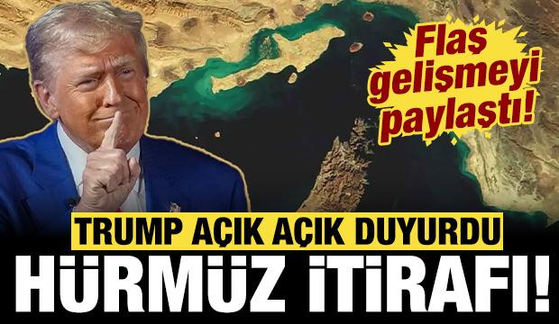 Son dakika: Trump'tan H&uuml;rm&uuml;z Boğazı a&ccedil;ıklaması: Flaş gelişmeyi duyurdu!