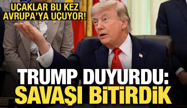 Trump: İran ile savaşı bug&uuml;n bitirdik
