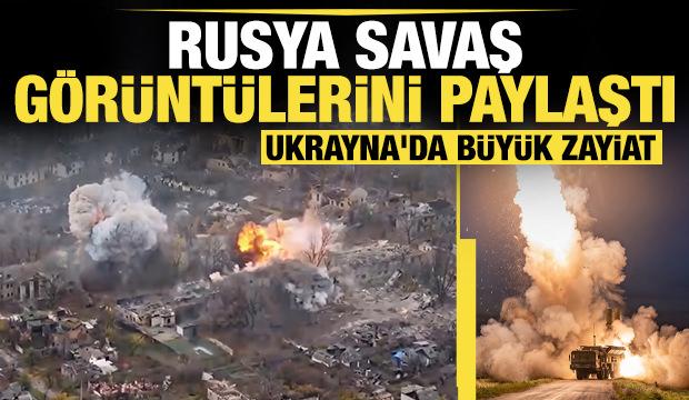 Ukrayna'da bir g&uuml;nde ağır kayıp! Rusya g&ouml;r&uuml;nt&uuml;leri paylaştı