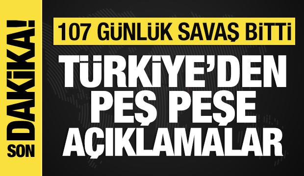ABD-İran savaşı bitti: T&uuml;rkiye'den peş peşe a&ccedil;ıklamalar