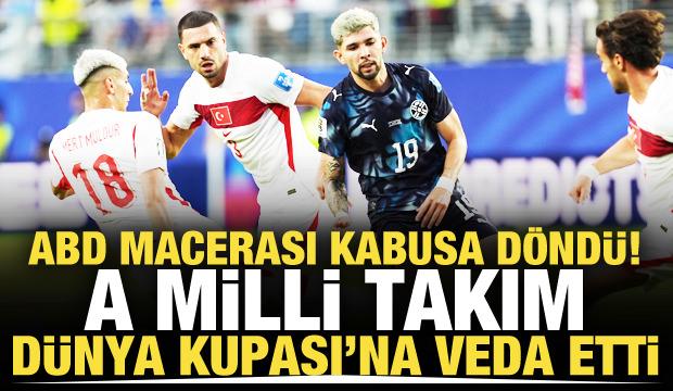 ABD macerası kabusa d&ouml;nd&uuml;! A Milli Takım D&uuml;nya Kupası'na veda etti