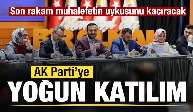AK Parti'ye yoğun katılım! Son rakam a&ccedil;ıklandı