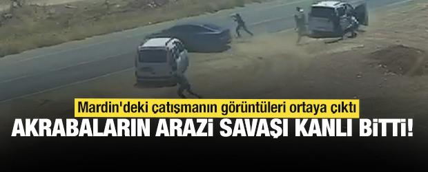 Akrabaların arazi savaşı kanlı bitti: Mardin'deki &ccedil;atışmanın g&ouml;r&uuml;nt&uuml;leri ortaya &ccedil;ıktı!