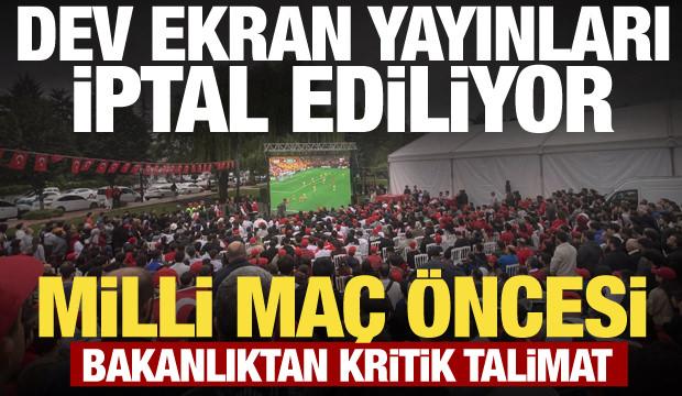 Bakanlıktan 81 ile 'dev ekran' talimatı! Milli ma&ccedil; programları tek tek iptal ediliyor