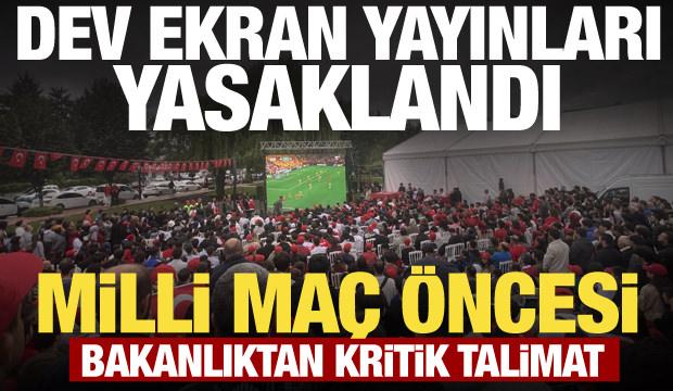 Bakanlıktan 81 ile 'dev ekran' talimatı! Milli ma&ccedil; programları tek tek iptal ediliyor