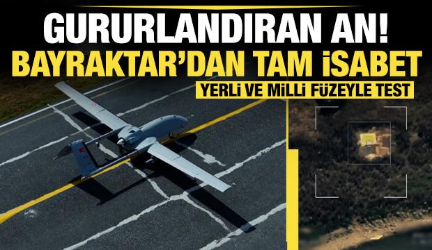 Bayraktar TB3, Cirit f&uuml;zesiyle hedefi tam isabetle vurdu