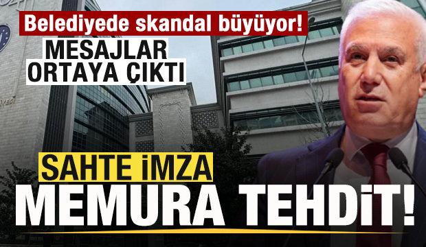 Belediyede skandal b&uuml;y&uuml;yor! Sahte imza memura tehdit