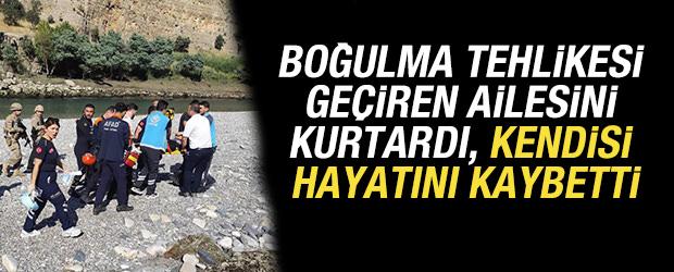 Boğulma tehlikesi ge&ccedil;iren ailesini kurtardı, kendisi hayatını kaybetti