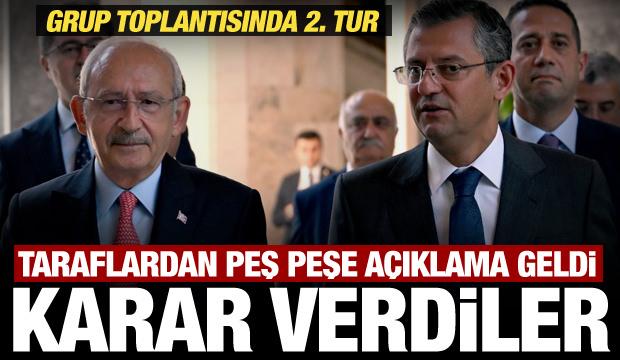 CHP'de grup toplantısı geriliminde 2. tur! Peş peşe a&ccedil;ıklama geldi