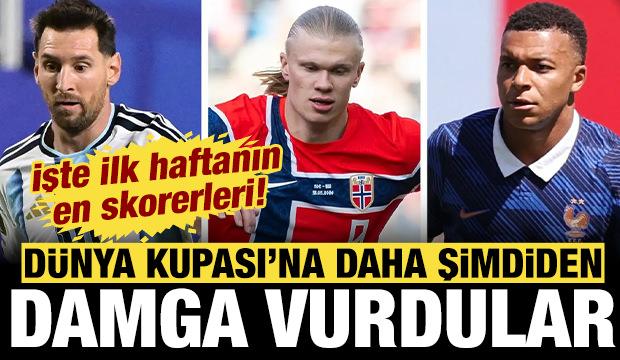 D&uuml;nya Kupası'na şimdiden damga vurdular: İşte ilk haftanın en skorerleri!