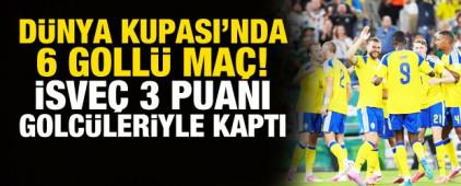 D&uuml;nya Kupası'nda 6 goll&uuml; ma&ccedil;! İsve&ccedil; golc&uuml;leriyle kazandı
