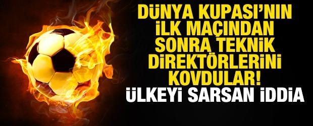 D&uuml;nya Kupası'nda ilk ma&ccedil;ta 5 yiyip teknik direkt&ouml;rlerini kovdular! &Uuml;lkeyi sarsan iddia