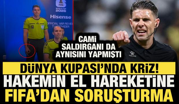 D&uuml;nya Kupası'nda kriz! Avustralyalı hakemin el hareketine FIFA'dan soruşturma