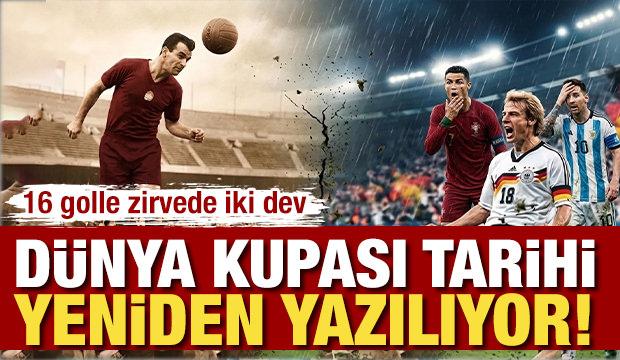D&uuml;nya Kupasında t&uuml;m zamanların en golc&uuml; futbolcuları