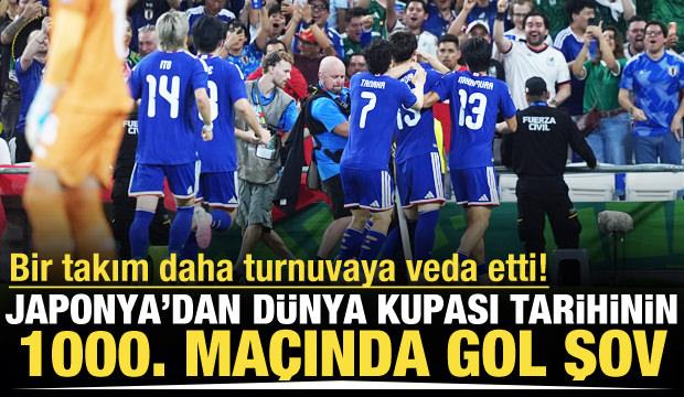 D&uuml;nya Kupası'nın 1000. ma&ccedil;ında Japonya şov! Bir takım daha veda etti