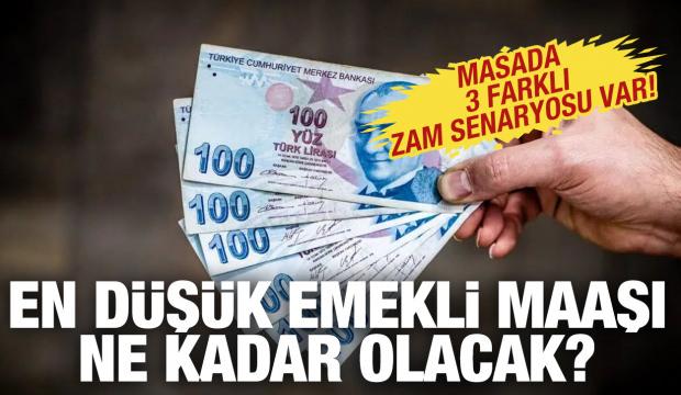 En d&uuml;ş&uuml;k emekli maaşı ne kadar olacak? Masada 3 senaryo var