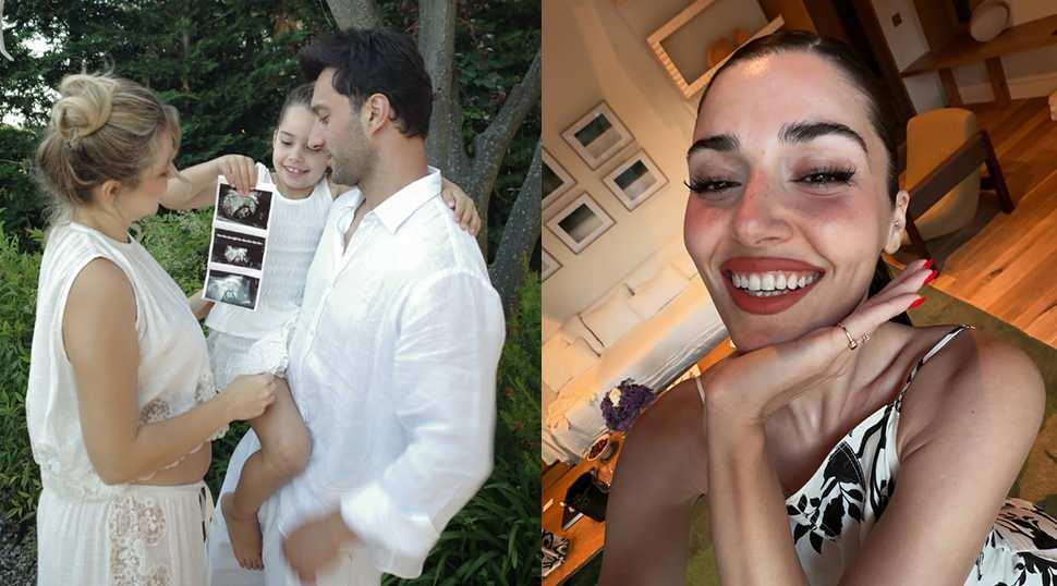 Hande Er&ccedil;el ikinci kez teyze oluyor! Ablası Gamze Er&ccedil;el'den m&uuml;jdeli haber