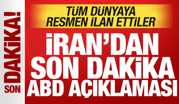 İran'dan son dakika ABD a&ccedil;ıklaması! T&uuml;m d&uuml;nyaya ilan ettiler! Anlaşma imzalandı