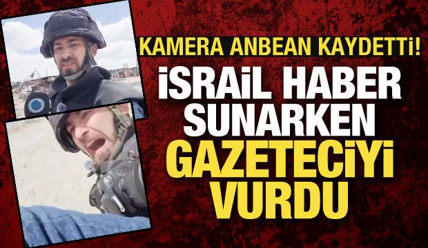 Kamera anbean kaydetti: İsrail L&uuml;bnan'da gazeteciyi vurdu!