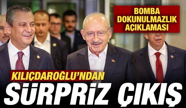 Kılı&ccedil;daroğlu'ndan s&uuml;rpriz &ccedil;ıkış! Bomba dokunulmazlık a&ccedil;ıklaması!
