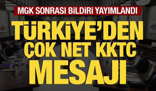 MGK sona erdi: Yazılı a&ccedil;ıklama yapıldı! T&uuml;rkiye'den &ccedil;ok net KKTC mesajı