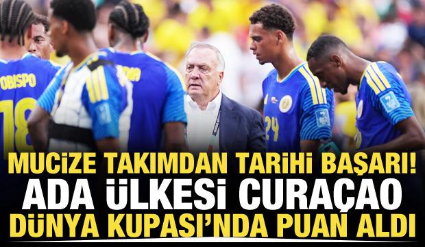 Mucize takımdan tarihi başarı! Cura&ccedil;ao D&uuml;nya Kupası'nda puan aldı