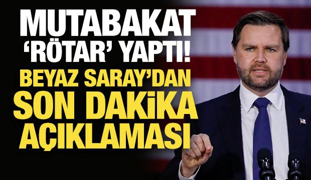 Mutabakat 'r&ouml;tar' yaptı! ABD Başkan Yardımcısı İsvi&ccedil;re yolculuğunu erteledi