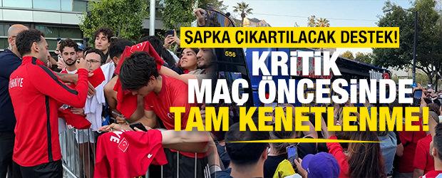 A Milli Takım'a ikinci ma&ccedil; &ouml;ncesinde San Francisco'da b&uuml;y&uuml;k destek
