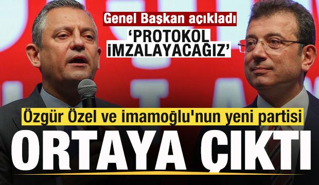 &Ouml;zg&uuml;r &Ouml;zel ve İmamoğlu'nun yeni partisi ortaya &ccedil;ıktı! Genel Başkan: Protokol imzalayacağız