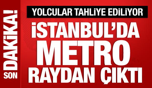 Sabiha G&ouml;k&ccedil;en Havalimanı metrosu raydan &ccedil;ıktı