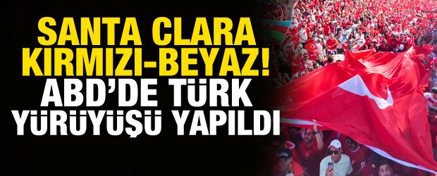  Santa Clara 'Kırmızı-Beyaz!' ABD'de T&uuml;rk y&uuml;r&uuml;y&uuml;ş&uuml; ger&ccedil;ekleşti