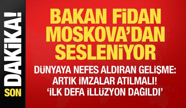Son dakika: Bakan Fidan Lavrov ile g&ouml;r&uuml;şt&uuml;! Rusya'da konuşuyor...