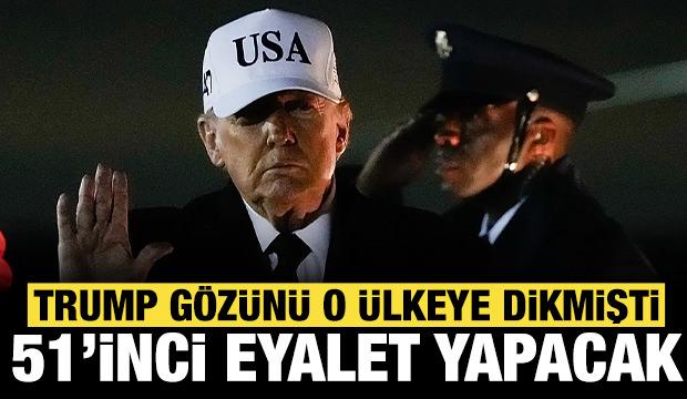 Trump g&ouml;z&uuml;n&uuml; dikmişti: Bir &uuml;lkeyi 51. eyalet yapacak!
