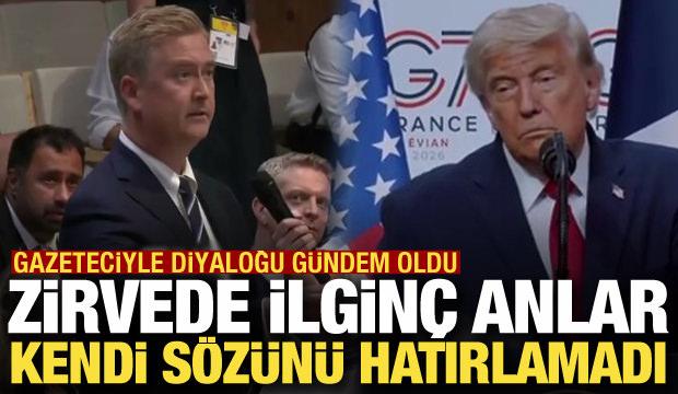 Trump ile gazeteci arasında şaşırtan İran diyaloğu! Kendi s&ouml;z&uuml;n&uuml; hatırlayamadı
