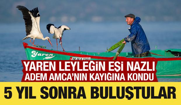 Yaren leyleğin eşi Nazlı, 5 yıl aradan sonra balık&ccedil;ı Adem Yılmaz&rsquo;ın kayığına kondu