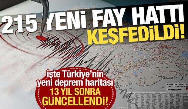 13 yıl sonra g&uuml;ncellendi! 215 yeni fay keşfedildi: İşte T&uuml;rkiye'nin diri fay haritası!