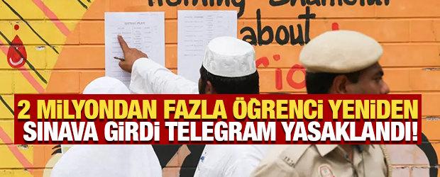 2 milyondan fazla &ouml;ğrenci yeniden sınava girdi, Telegram yasaklandı