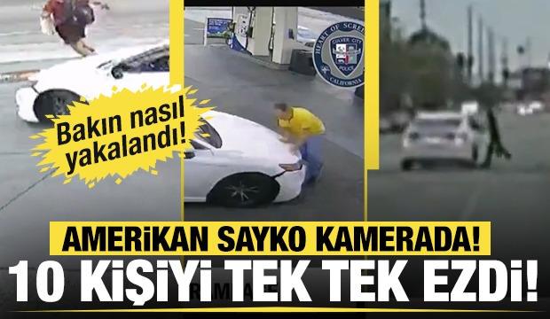 ABD'de dehşet anları: Bı&ccedil;ak zoruyla &ccedil;aldığı ara&ccedil;la 10 kişiyi ezdi