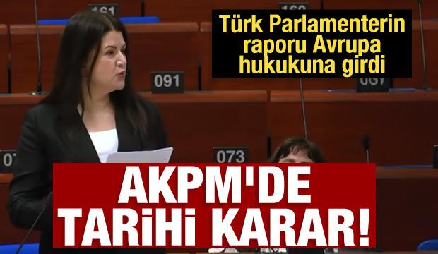 AKPM'de tarihi karar: T&uuml;rk Parlamenterin raporu Avrupa hukukuna girdi