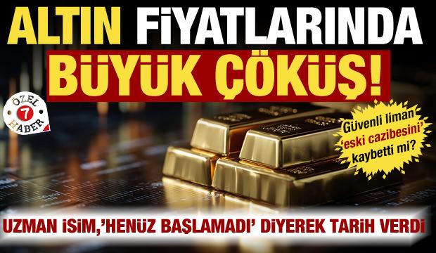 Altın fiyatlarında b&uuml;y&uuml;k &ccedil;&ouml;k&uuml;ş: G&uuml;venli liman cazibesini kaybetti mi? Uzman isim a&ccedil;ıkladı!