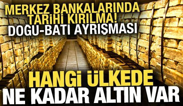 Altın rezervi sıralaması g&uuml;ncellendi: T&uuml;rkiye listede yerini aldı