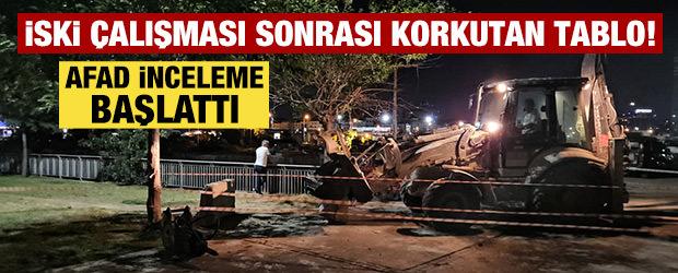 Bakırk&ouml;y'de korkutan manzara! AFAD inceleme başlattı