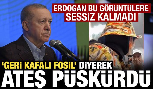 Baş&ouml;rt&uuml;s&uuml; hazımsızlığına Cumhurbaşkanı Erdoğan'da sert tepki: Bazı fosiller kin kusuyor