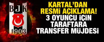 Beşiktaş'tan resmi a&ccedil;ıklama! Taraftarlara 3 transfer m&uuml;jdesi