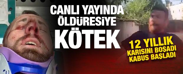 Canlı yayında &ouml;ld&uuml;resiye dayak! 