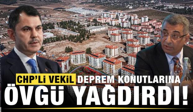 CHP'li vekil G&uuml;rsel Erol deprem b&ouml;lgesine yapılan yatırımlara &ouml;vg&uuml; yağdırdı