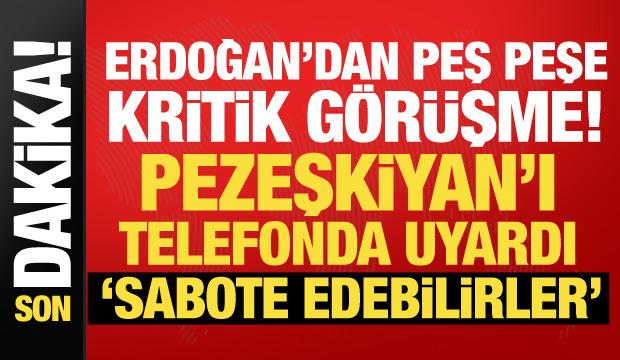 Cumhurbaşkanı Erdoğan'dan diplomasi trafiği! Pezeşkiyan ve Zeydi ile g&ouml;r&uuml;şt&uuml;