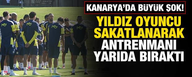 Fenerbah&ccedil;e'de b&uuml;y&uuml;k şok! Yıldız isim sakatlanarak antrenmanı yarıda bıraktı
